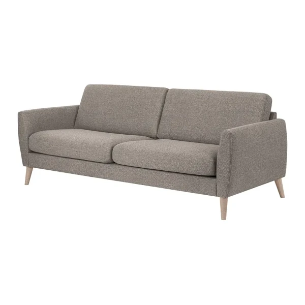 3-Sitzer Sofa Tuena Grau Strukturstoff Gesa 225 x 80 x 86cm Modern