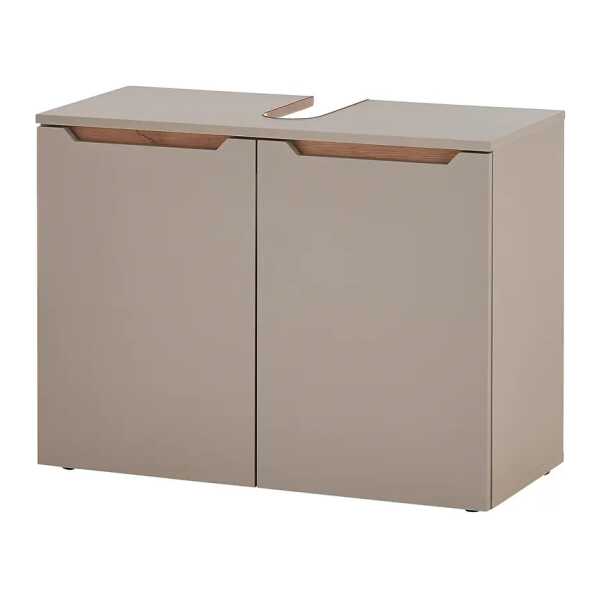 Waschbeckenunterschrank 80 x 62 x 35cm Braun/Grau/Taupe