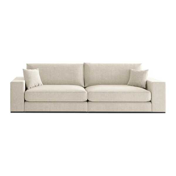 3-Sitzer Sofa Sprager Beige Webstoff Altina 278 x 56 x 103cm Landhaus