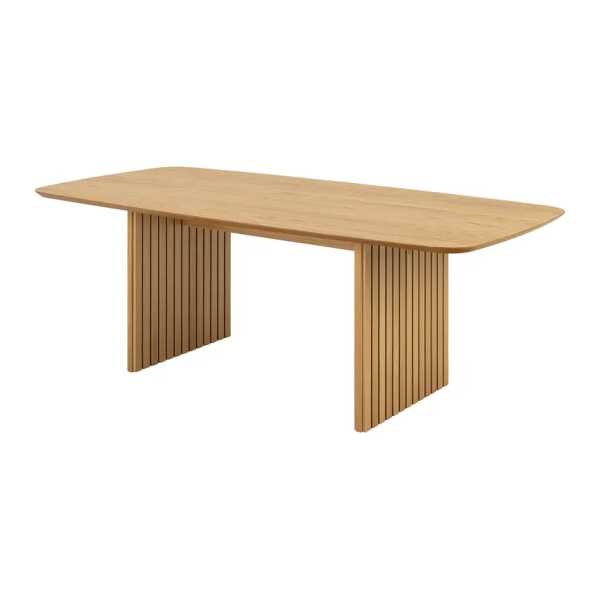 Furnierter Esstisch Christo 220 x 75 x 105cm Braun