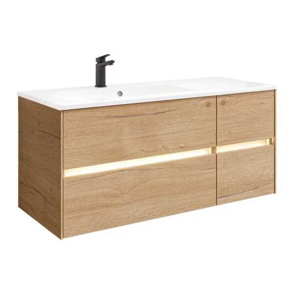 Waschtisch 6010 113 x 53 x 50cm Holz/Eiche Dekor