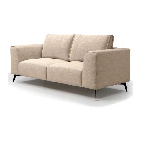 Sofa Lacun Beige Strukturstoff Luela 186cm Modern