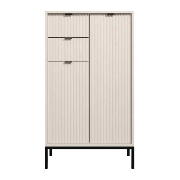 Midischrank 60 x 106 x 32cm Beige/Kaschmir