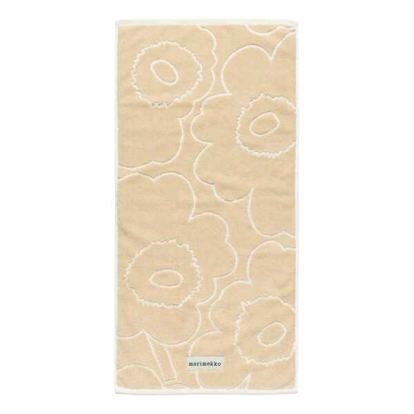 Marimekko Piirto Unikko Handtuch 50x100 cm Beige