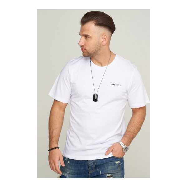 Jack & Jones T-Shirt JCOROUND INFINITY Männer Shirt mit Rundhalsausschnitt Baumwoll Stretch