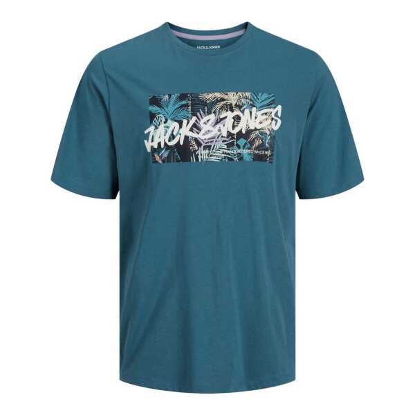 Jack & Jones T-Shirt JJHAWAII Shape Tee SS Crew Neck LN mit Rundhalsausschnitt