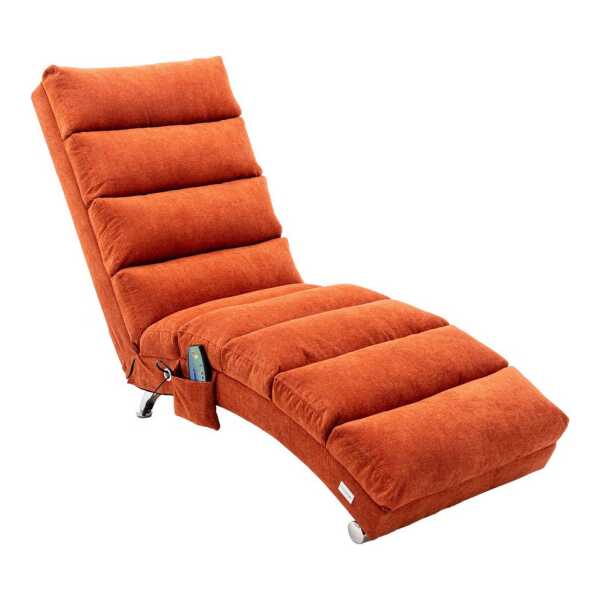 LVHOM Relaxsessel Sackleinen Massage-Liege INDOOR PREMIUM (Ergonomische Fernbedienungs-Steuerung, Sanfte Massageprogramme mit Fernbedienung, Schwerlastfähig bis 250 kg), Elektrische Entspannung mit skandinavischem Flair