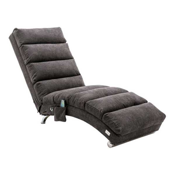 LVHOM Relaxsessel Sackleinen Massage-Liege INDOOR PREMIUM (Ergonomische Fernbedienungs-Steuerung, Sanfte Massageprogramme mit Fernbedienung, Schwerlastfähig bis 250 kg), Elektrische Entspannung mit skandinavischem Flair