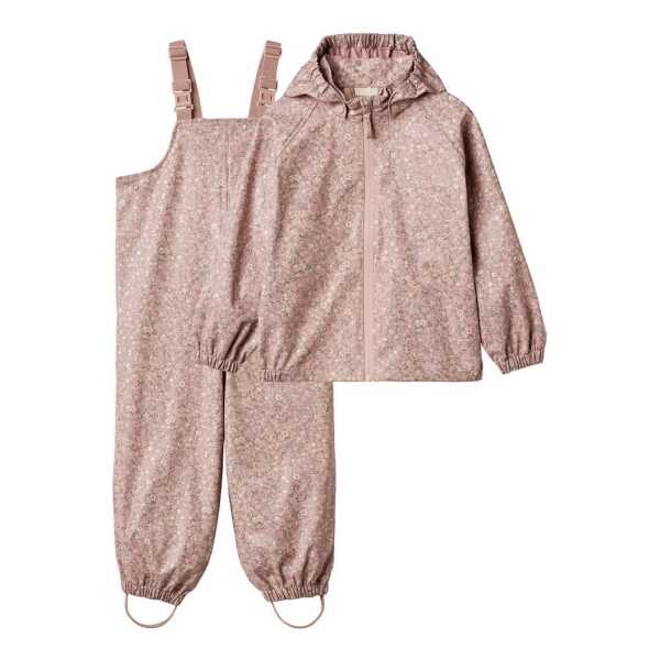 WHEAT Regenjacke Rainwear Charlie (Set, 2-St) mit passender Latzhose, wasserdicht mit verschweißten Nähten