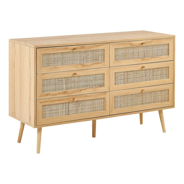 Kommode aus Holz 75cm, heller Holzfarbton