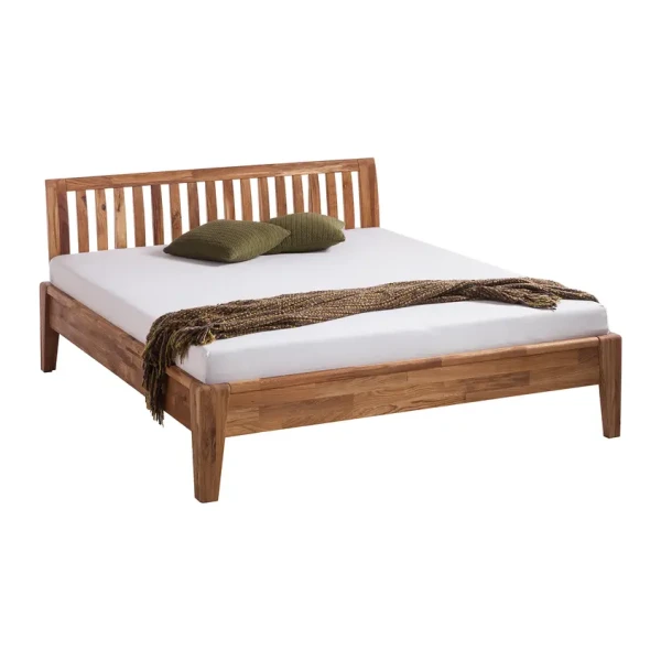 Massivholzbett LayaWOOD 180 x 200cm Massivholz Eiche, geölt Braun/Eiche Eiche