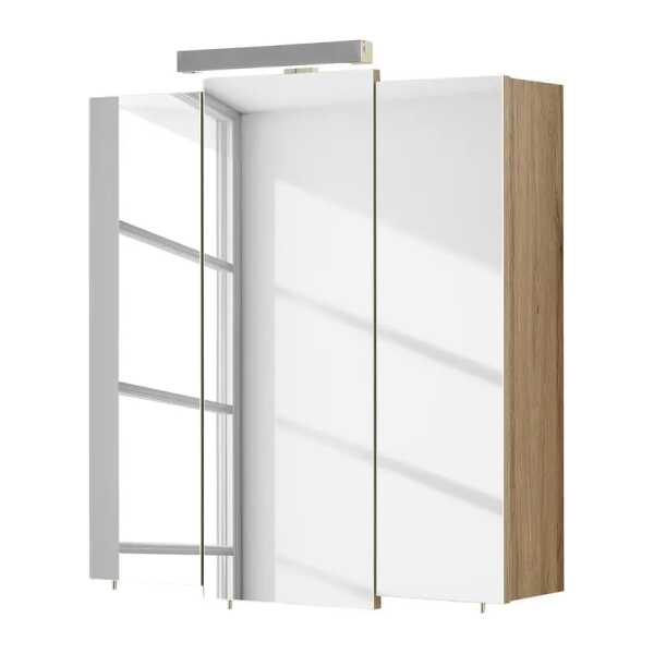 Spiegelschrank I 68 x 73 x 20cm Braun Eiche Sanremo Dekor