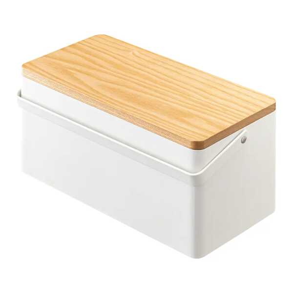 Nähkasten 27 x 14 x 14cm Weiß/Weiß