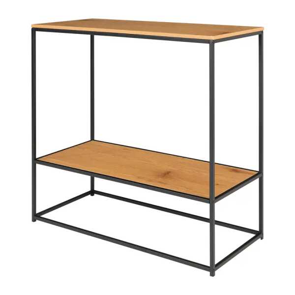 Konsolentisch 80 x 80 x 36cm Braun/Eiche Dekor