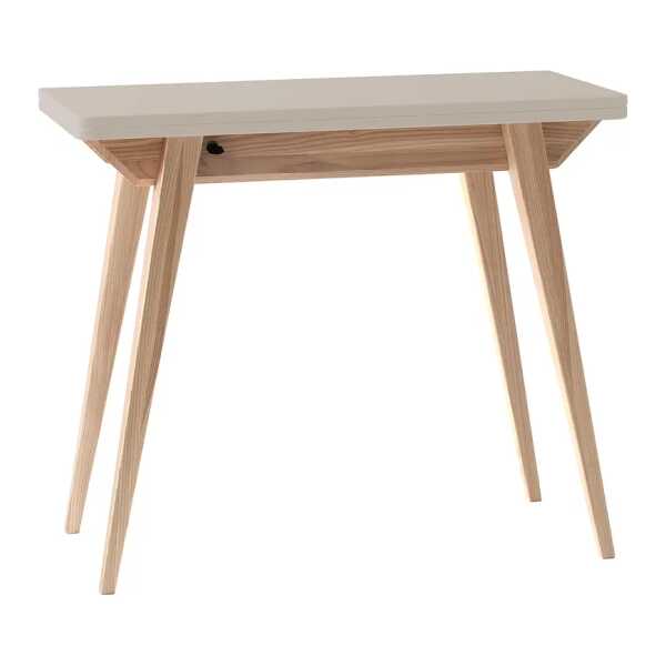 Konsolentisch Klappbar 90 x 76 x 45cm Braun/Beige