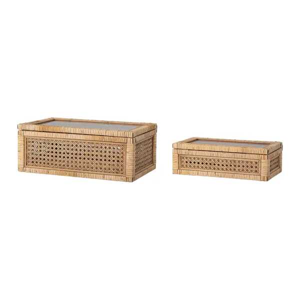 Aufbewahrungsbox Lally 2-teilig Beige