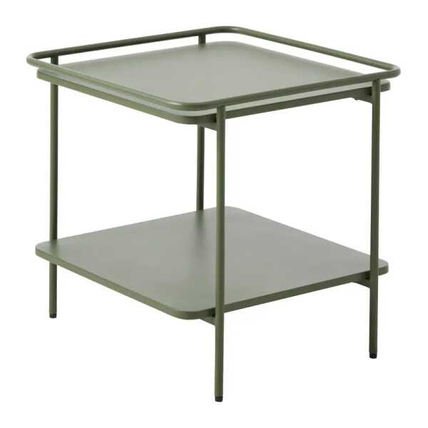 Beistelltisch Dikan 45 x 45 x 44cm Grün/Olivgrün