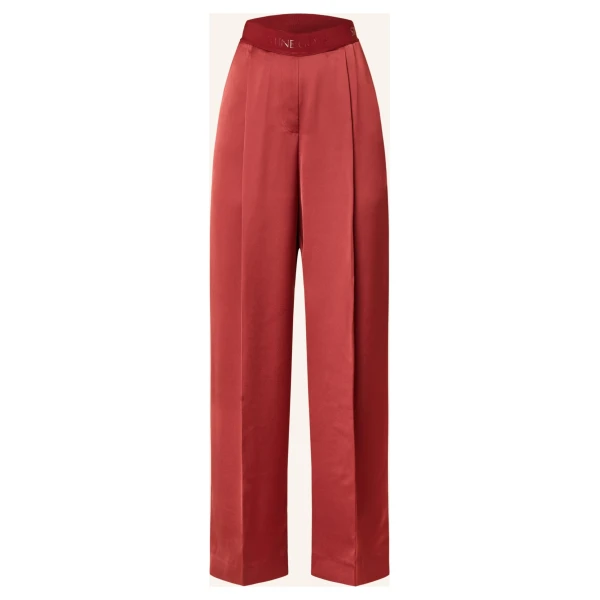 Stine Goya Marlenehose Ciara Aus Satin rot