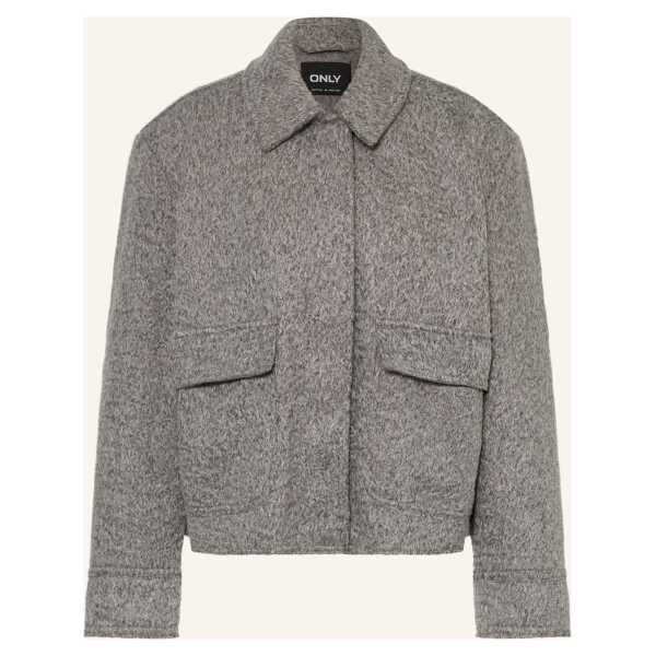 Only Bouclé-Blouson grau