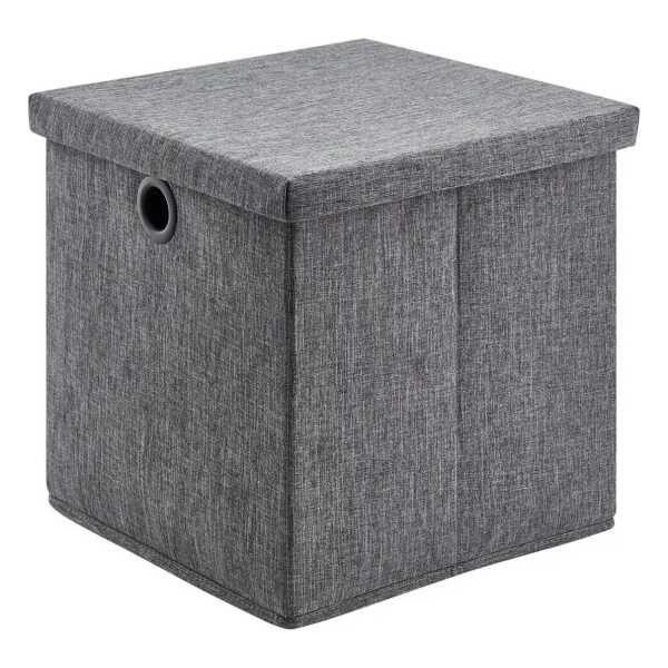 Aufbewahrungsbox ¦ grau ¦ Polyester,Pappe ¦ Maße (cm): B: 32 H: 30 T: 32.0 Aufbewahrung > Aufbewahrungsboxen - Höffner