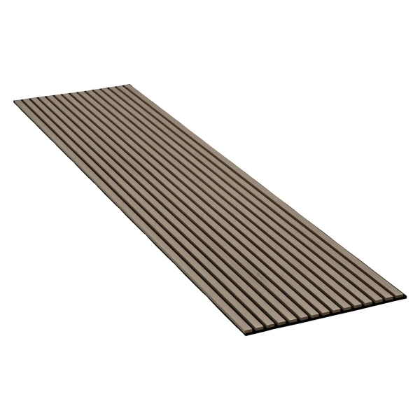 Akustikpaneel Wandverkleidung Eiche Grau auf Akustikfilz Schwarz 240 cm FSC®