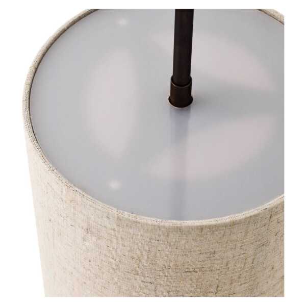 Audo Hashira Hängeleuchte aus Leinen, Ø18cm, natur