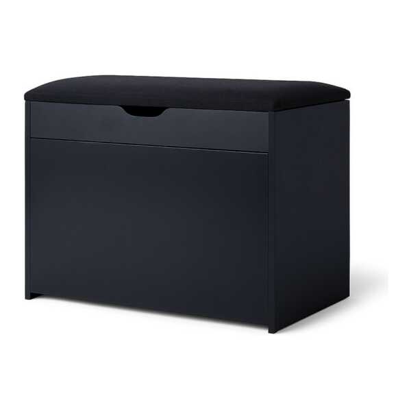BOXIMO Schuhschrank Shoe cabinet with seating and pull-out shelves VAULT, 57 x 30 x 53 cm (Schuhschrank VAULT mit Sitzbank)