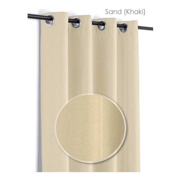 Beautex Vorhang Leinen Optik Brilliant Ösenvorhang, Gardine mit Ösen 140x245 cm (1 St), Ösen, blickdicht