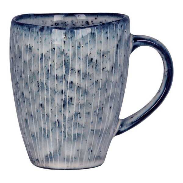 Broste Copenhagen Becher NORDIC SEA Becher mit Henkel 0,25 l, Steinzeug mit reaktiver Glasur, Nordic Sea Tasse