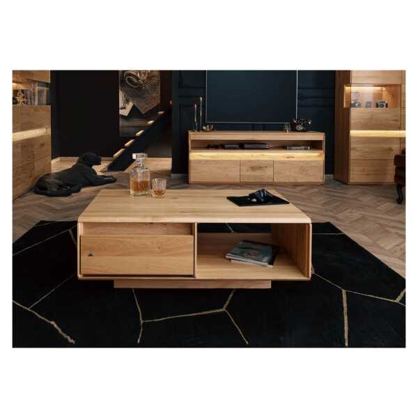 Couchtisch Wildeiche 110x70x40 natur geölt CARDIFF #160