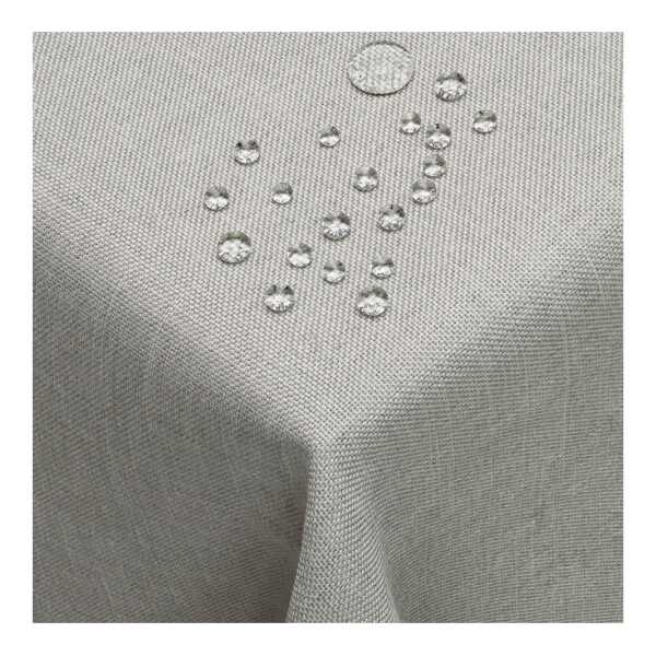 DecoHomeTextil Heimtextilmanufaktur Tischdecke Leinen Optik Tischdecke Tischtuch Abwaschbar Wasserabweisend