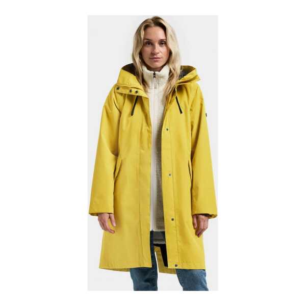 Didriksons Parka Damen Übergangsjacke Mantel Wasserdicht ELINA mit Kapuze mit Taschen
