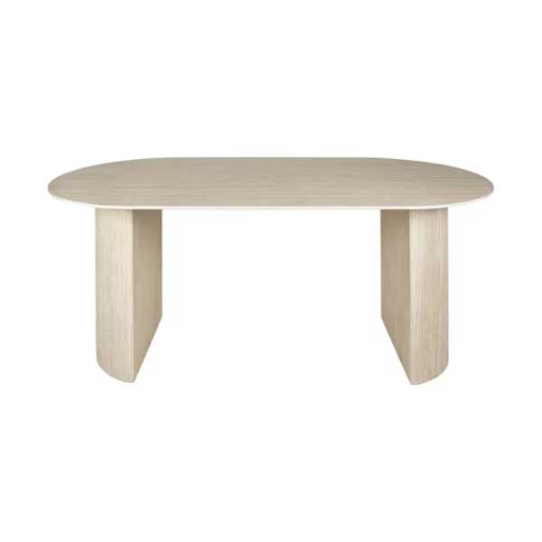Vintagehaus Esstisch Retro Oval Travertin Keramik 180 cm