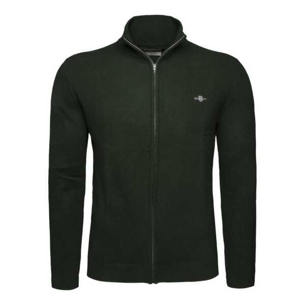 Gant Cardigan Extrafine Lambswool Zip Herren Strickjacke, Jacke, Pullover, Sweatshirt, Longstrickjacke