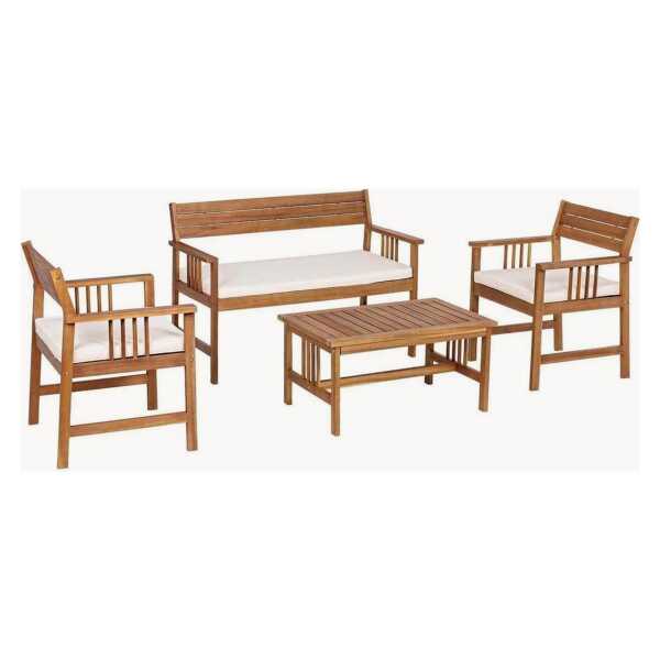 Garten-Lounge-Set Noemi aus Akazienholz, 4er-Set