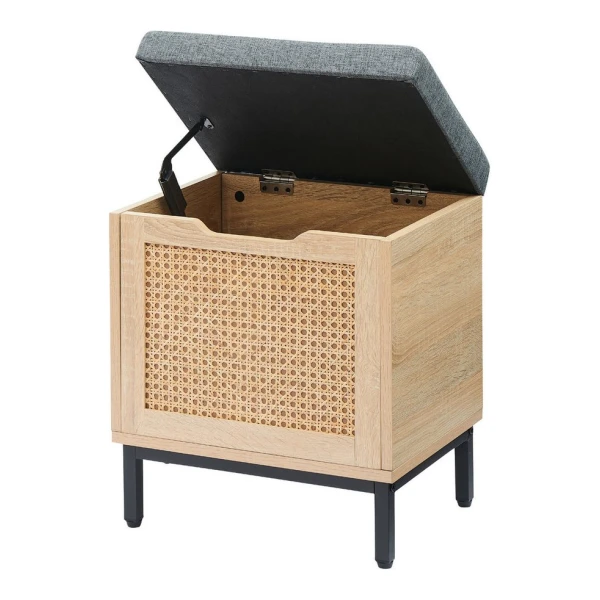GarveeMore Sitzhocker Schuhbank, Sitzbank mit Stauraum, Sitztruhe 40x30x45cm
