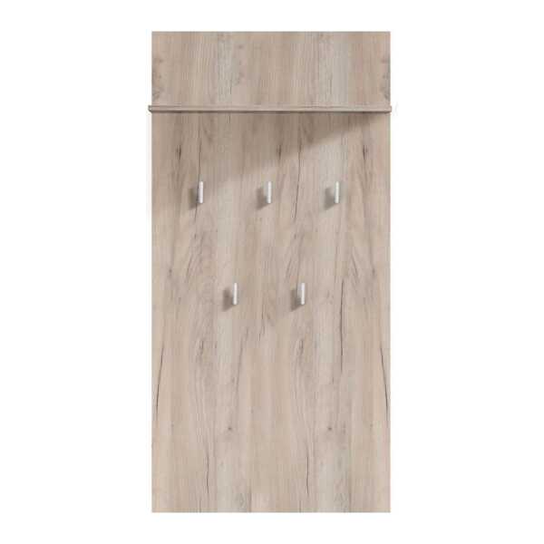 INOSIGN Garderobenpaneel Como, Wandregal mit Haken, mit Regal, Wandgarderobe, Aufhänger, in modernen Farben, Höhe 137 cm