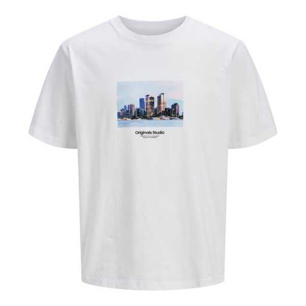 Jack & Jones T-Shirt JORVESTERBRO Picture Tee SS Crew Neck SN mit Print auf der Vorderseite