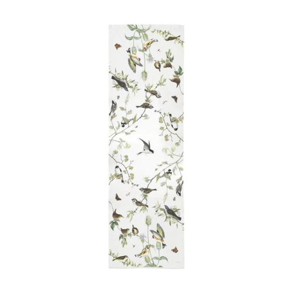 Koustrup & Co Exklusiver Tischläufer aus Leinen mit Vogelmotiven - 45 × 145 cm