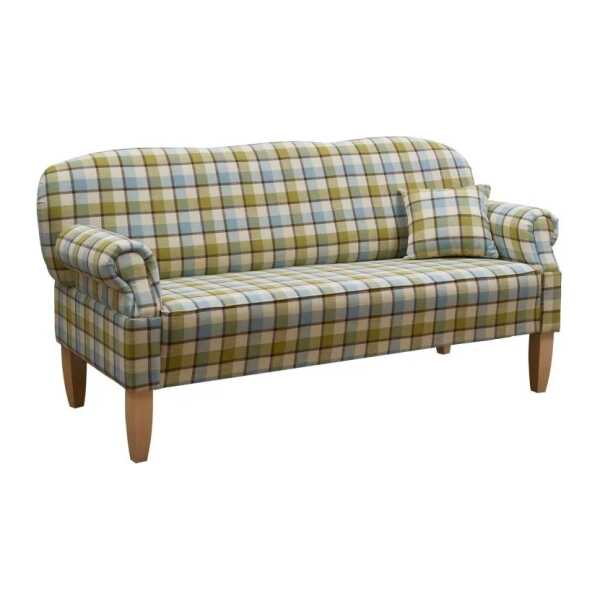 Küchensofa 188x78x97 hell kariert EDINBURGH