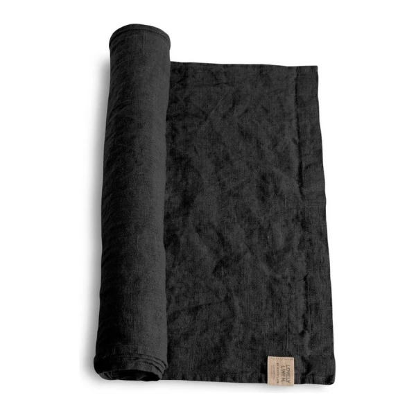 Lovely Linen Tischläufer Linen Lovely Tischläufer Leinen dark grey 47 x 150 cm, LOVELY 47X150 DARK GREY L40xB23xH0,5CM