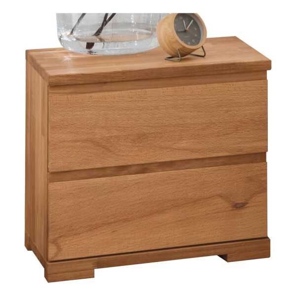 Nachttisch "Moderna" | H45xB50xT35 cm | Massivholz | Wildeiche | Manufakturqualität