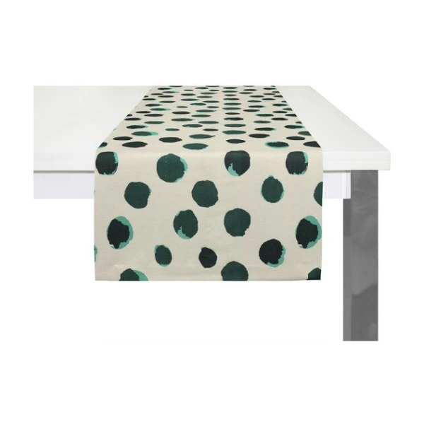 Nature by Adam Tischläufer aus Leinen und Bio-Baumwolle - Made in Germany - Dots