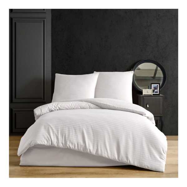 Nordqueen Bettwäsche Nordqueen Satin Gestreift Bettwäsche, 100% Baumwolle, 0 Satin, Gestreiftes Satin-Bettwäsche aus 100 % Baumwolle, Sommer Bettwäsche