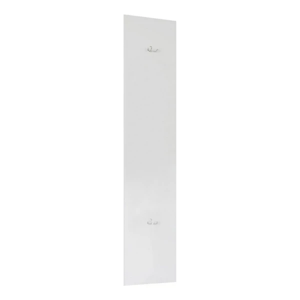 OTTO home Garderobenpaneel Wandpaneel mit 2 Doppelhaken Breite 28 cm, Höhe 138 cm, Wandgarderobe, Weiß Hochglanz Lack passend zur Garderobe Smile + Hamburg, Metallhaken