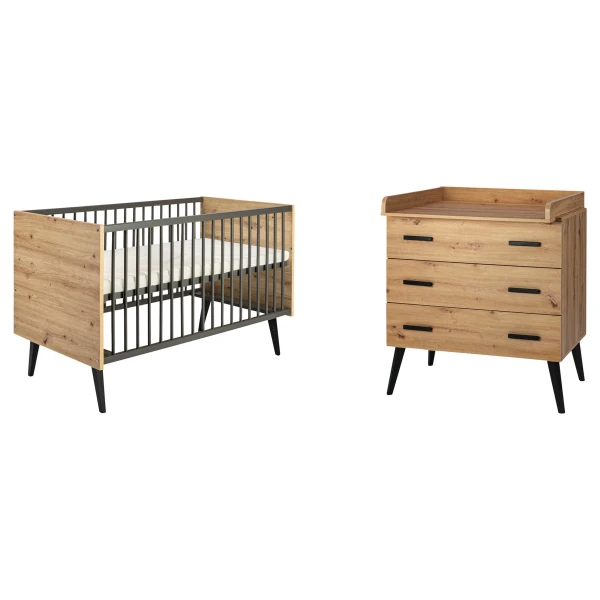 Schardt 2-tlg. Babyzimmer Morris Oak