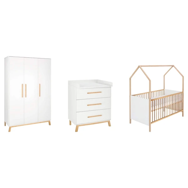 Schardt 3-tlg. Babyzimmer Venice mit Babybett Haus