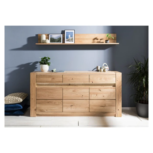 Sideboard Wildeiche 173x40x85 beige geölt KENT #208