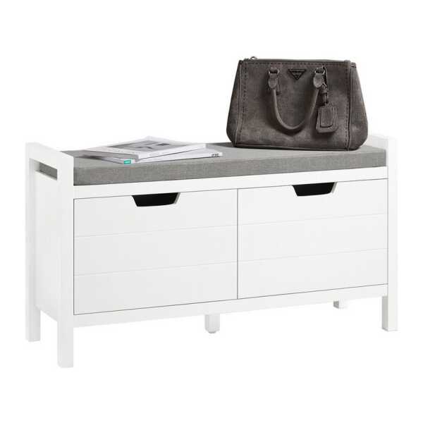 SoBuy Schuhbank FSR63, Sitzkommode Sitzbank mit Sitzfläche Schuhtruhe mit Stauraum