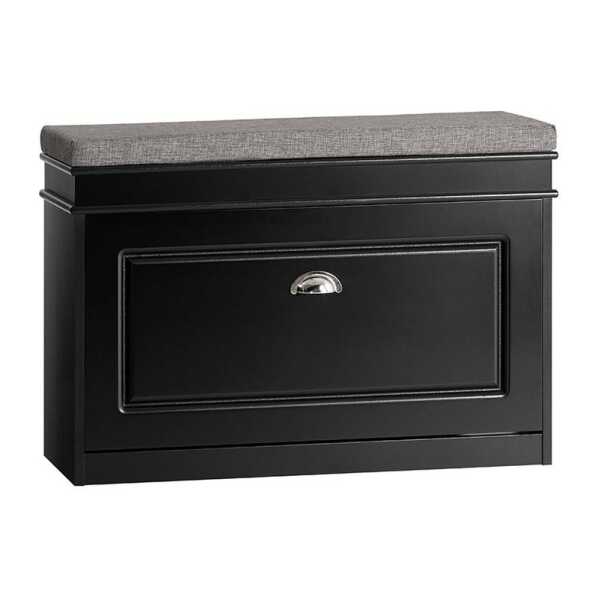 SoBuy Schuhkipper FSR82, Schuhregal schmal, Sitzbank mit Stauraum, Flur, Schlafzimmer, Schuhschrank schmal, Schuhbank mit Sitzkissen, mit Klappe